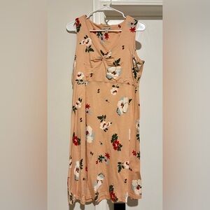 Toad&Co Floral Print Top in Red and Green